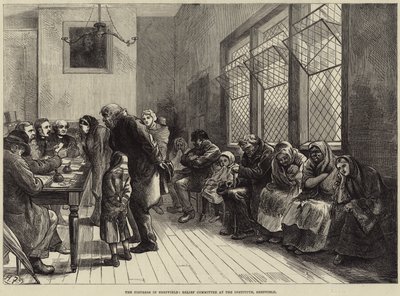 La détresse à Sheffield, comité de secours à l